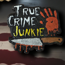 Load image into Gallery viewer, True Crime Junkie Magnet
